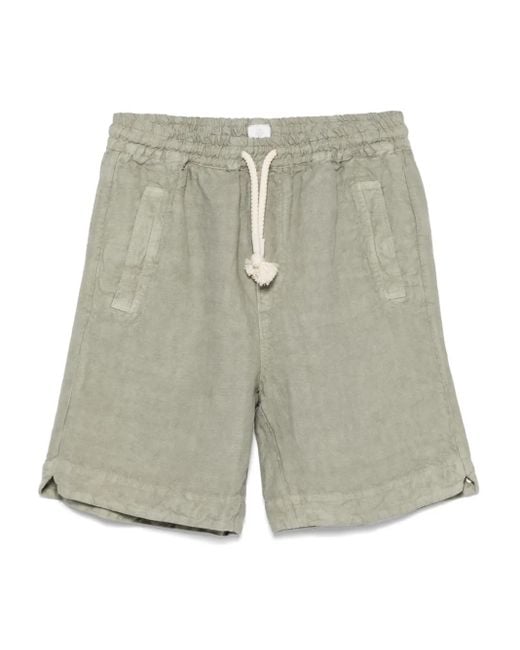 Eleventy Gray Linen Shorts for men