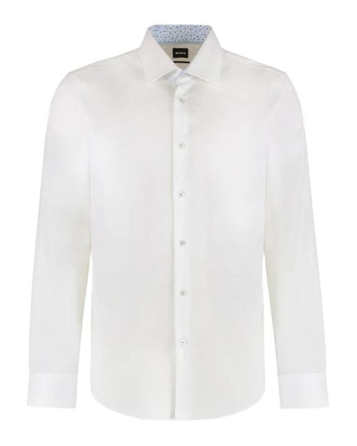 Boss White Buttoned Shirt for men