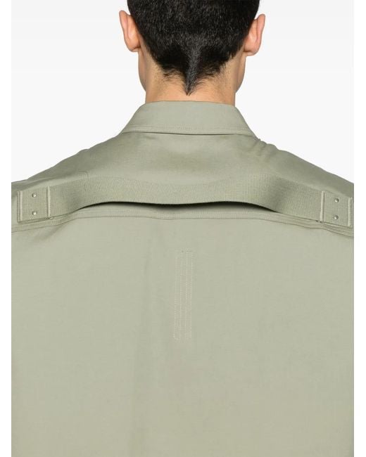 Rick Owens Green Jumbo Shirt for men
