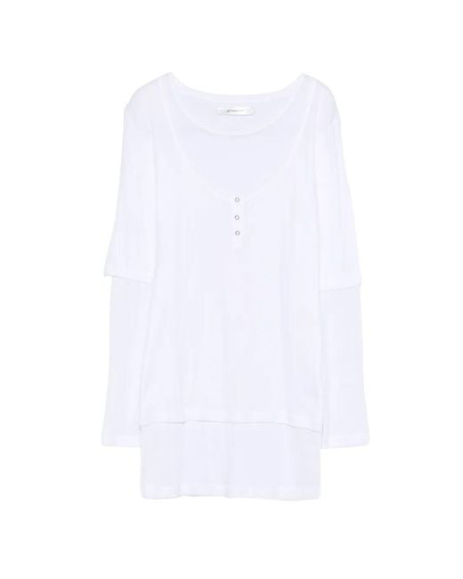 GIMAGUAS White Gemma Button Mini Dress