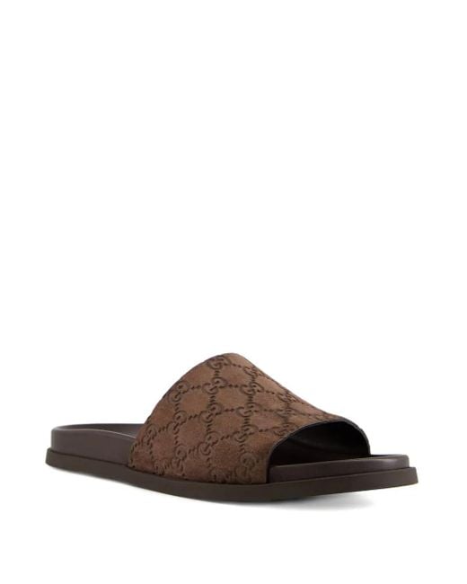 Gucci Brown Suede Sandals for men