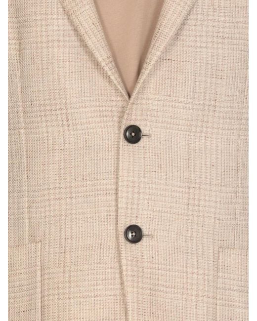 Zegna Natural Checked Blazer for men