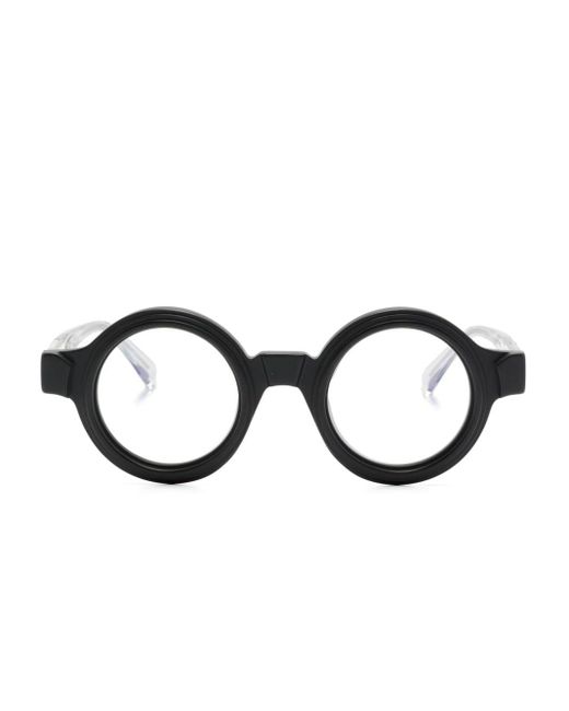 Kuboraum Brille mit rundem Gestell in Black für Herren