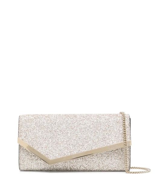 Jimmy Choo White Emmie Clutch Bag