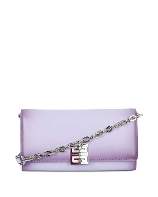 Givenchy Purple Chain-Strap 4G-Paque Mini Bag