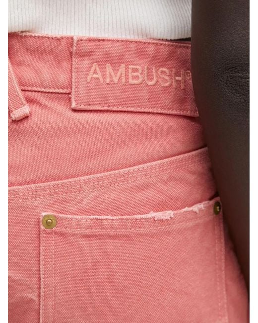 Ambush カットオフエッジ ショートパンツ Pink