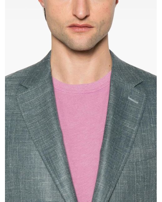 メンズ Canali シングルジャケット Blue