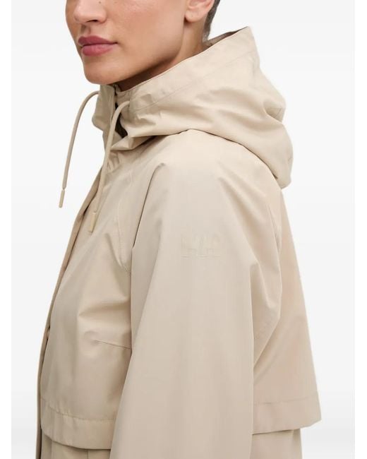 Helly Hansen Natural Sienna Hooded Storm-Flap Coat