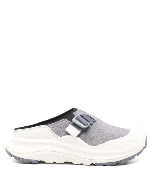 Hoka One One White Ora Primo Ext Buckle-Strap Slip-On for men