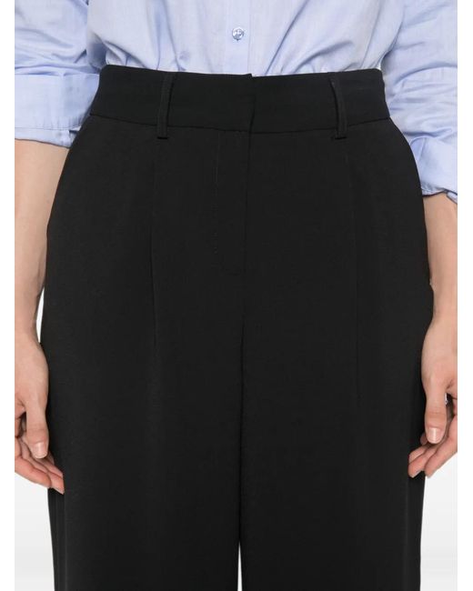 MAISON 123 Black Flaubert Pleated Trousers