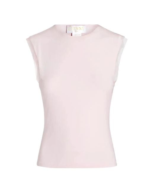 Genny Pink Round-Neck Top