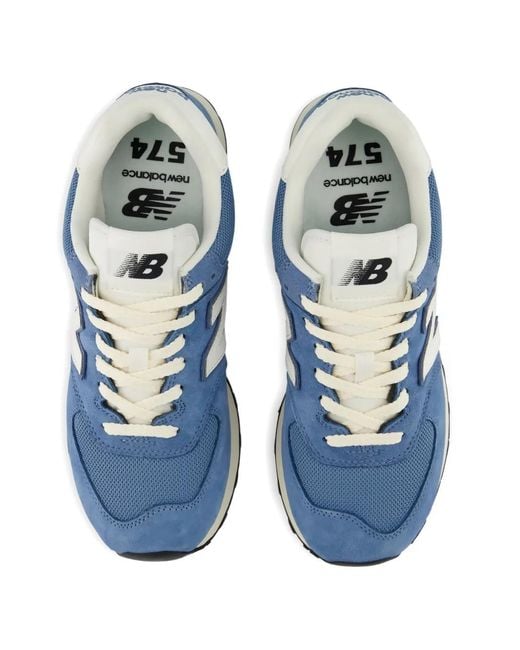 New Balance Blue 574 Sneakers