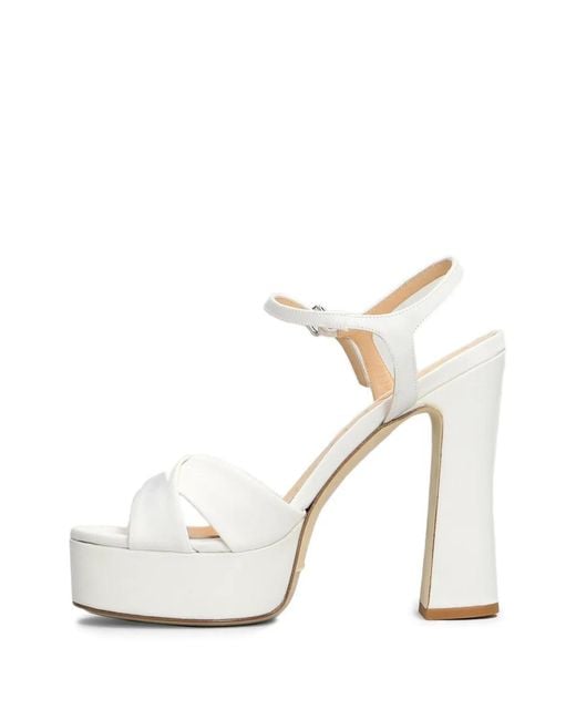Chantal White 14Cm Platform Sandals