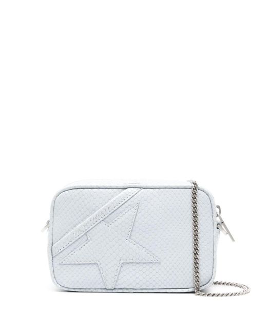 Golden Goose Deluxe Brand White Mini Star Leather Crossbody Bag