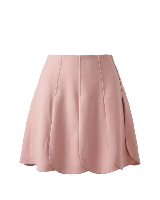 Valentino Garavani Pink Zip-Fastening Skirt