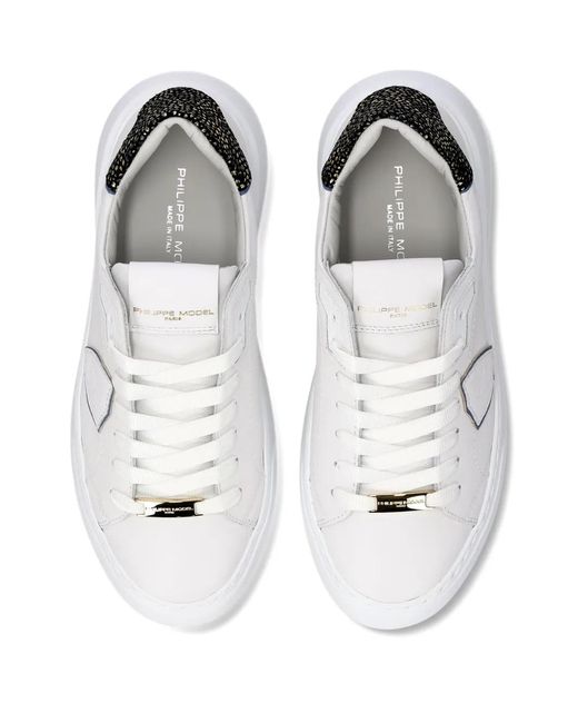 Philippe Model White Temple Sneakers