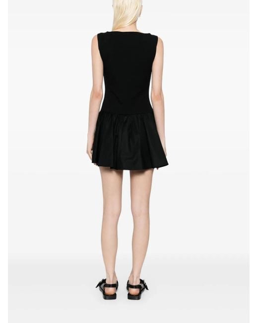 Reformation Black Defina Kleid