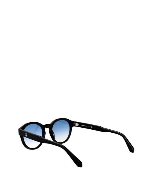 Calvin Klein Blue Round-Frame Sunglasses for men