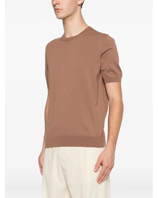 Tagliatore Brown Pull À Col Rond for men