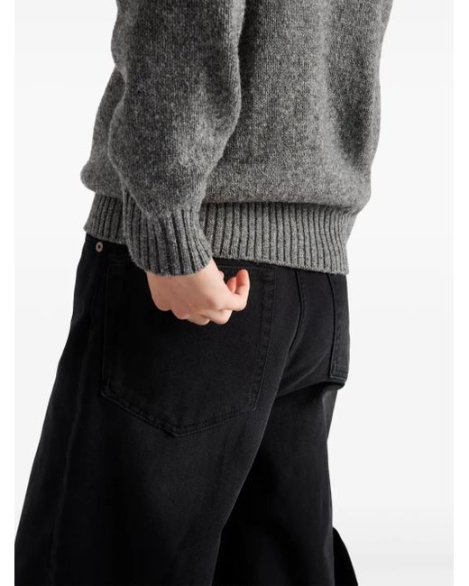 Prada Black Wide-Leg Jeans
