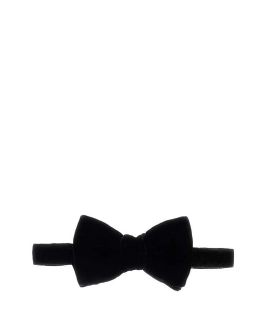 Tom Ford White Velvet Bow Tie for men