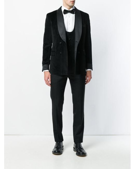 Al Duca d'Aosta Cotton Scoop Neck Waistcoat in Black for Men - Save 50% ...