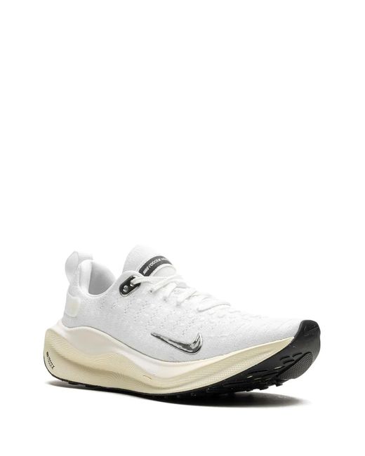 Nike White Reactx Infinity Run 4 "Chrome Sail" Sneakers