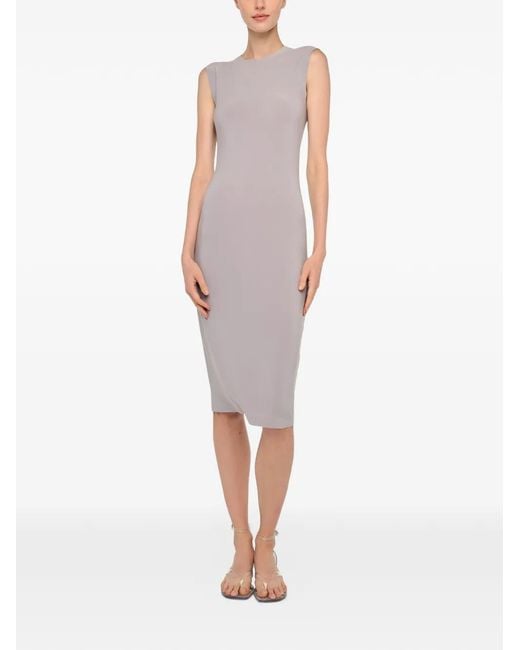 knee length dresses for ladies WALTER DRESS W/ WING SLEEVE – Black – Norma Kamali main image 0