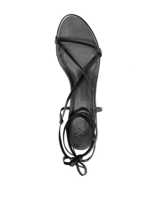Aeyde Black Paige 45mm sandals