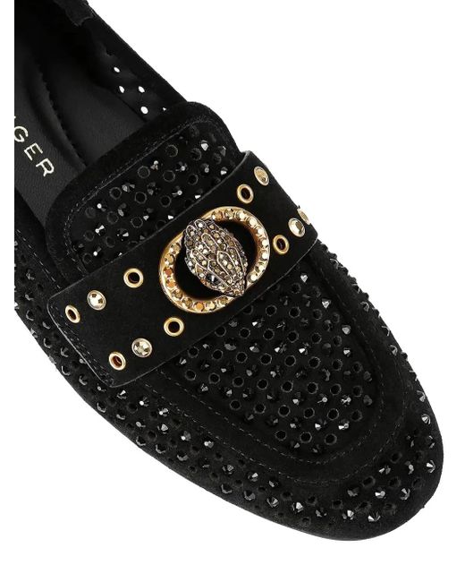 Kurt Geiger Verfraaide Loafers in het Black