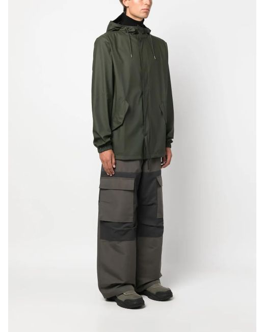 Rains Green Fishtail Waterproof Raincoat