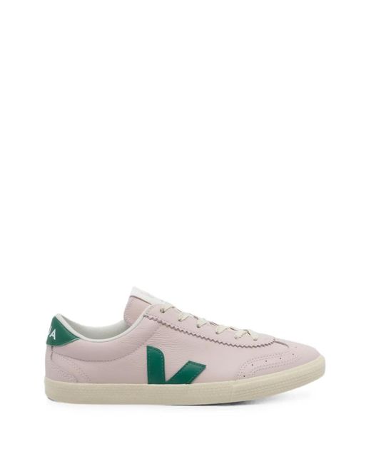 Veja White Volley Suede Sneakers