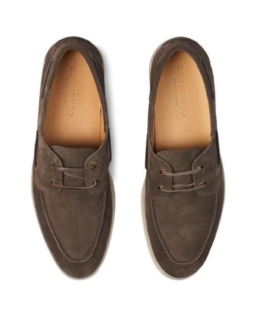Scarosso Leren Bootschoenen in het Brown voor heren