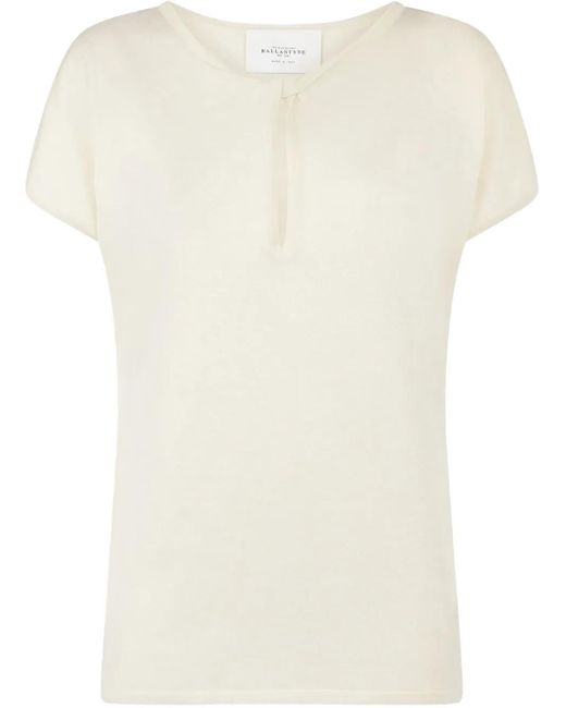 Ballantyne Natural Short Sleeve Top