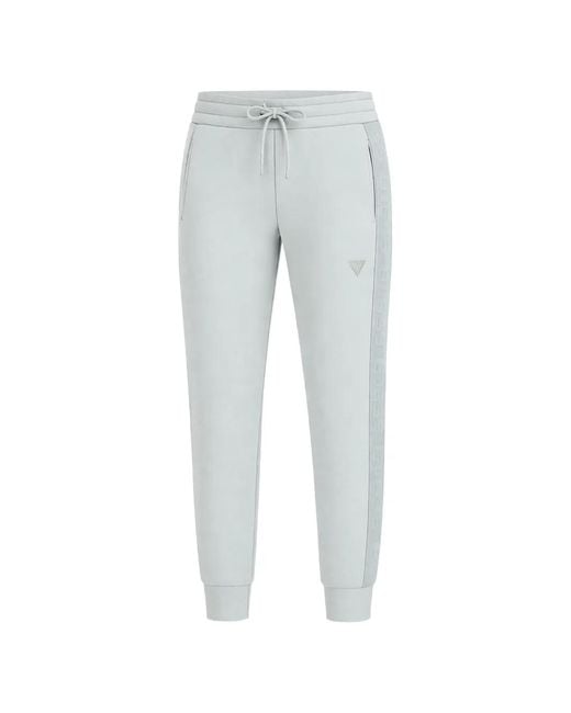 Guess Gray Drawstring-Waist Track Pants