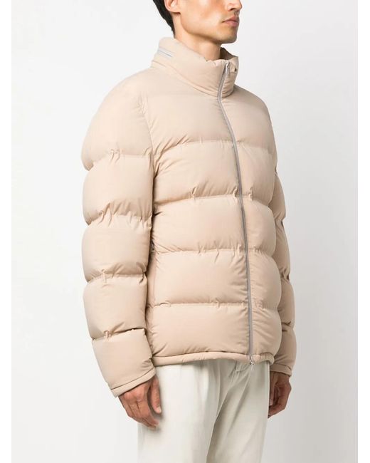 Brunello Cucinelli Natural Funnel-Neck Puffer Jacket for men