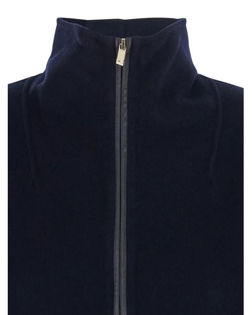 Max Mara Blue Veste À Fermeture Zippée