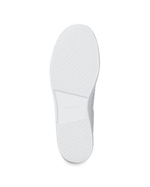 Michael Kors White Reign Signature Logo Sneakers for men