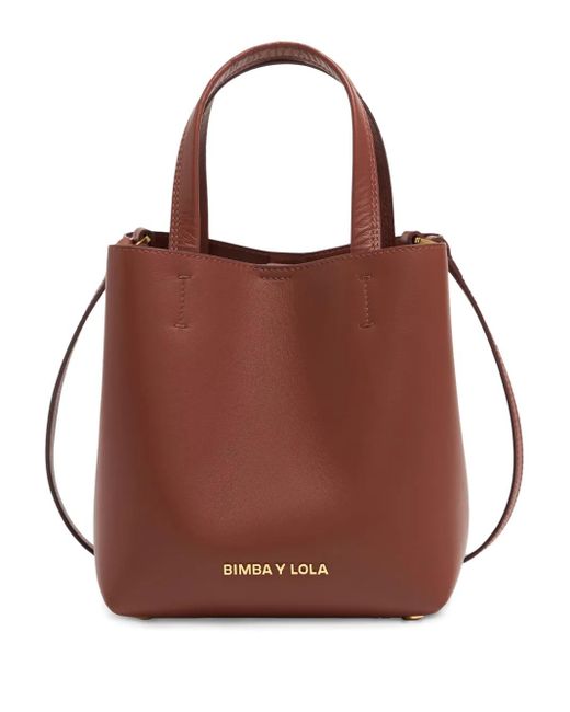 Bimba Y Lola Brown Small Chihuahua Tote Bag