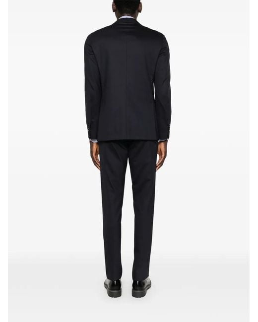 Lardini Black Buttoned Suit for men