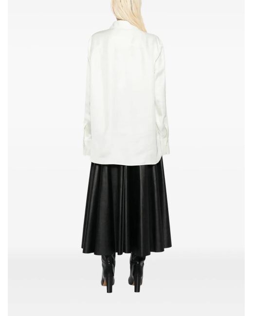 Jil Sander White Flared Shirt