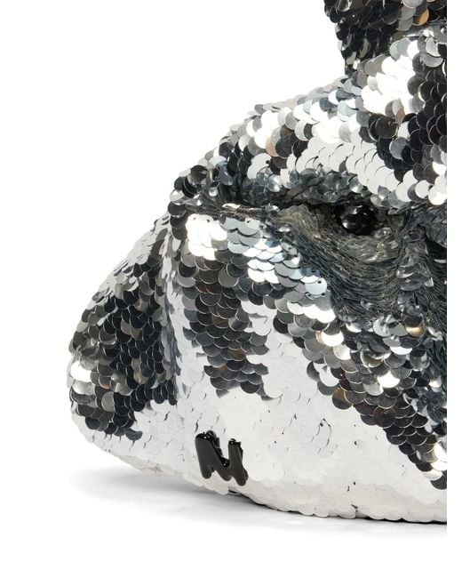 MSGM Multicolor Sequin-Embellished Tote Bag