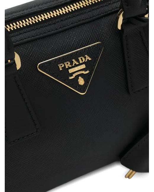 Prada Black Bauletto Top-Handle Tote Bag