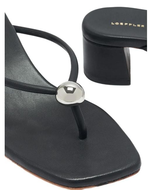 Loeffler Randall White Odessa Embellished Leather Sandals