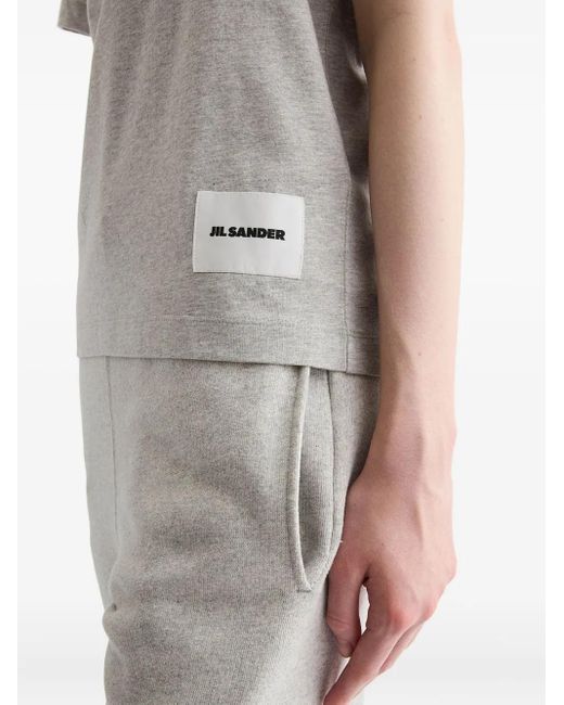 Jil Sander ロゴ Tシャツ 3枚組 Gray