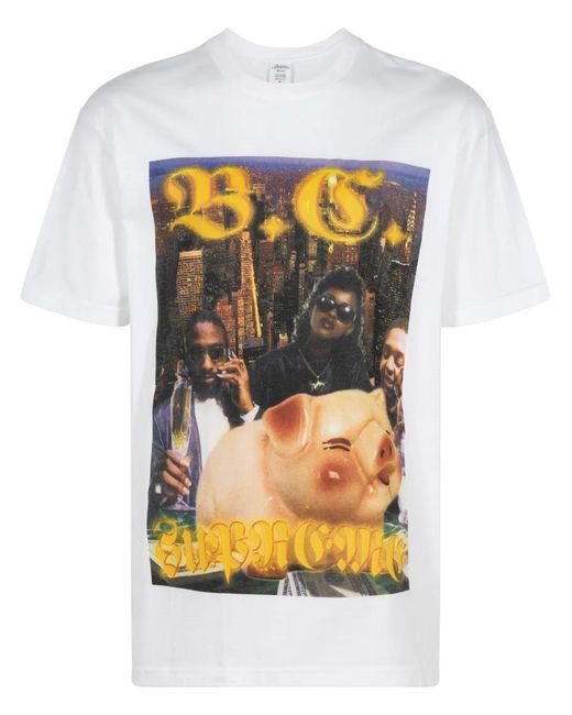 Supreme Gray X Bernadette Corporation Money T-Shirt