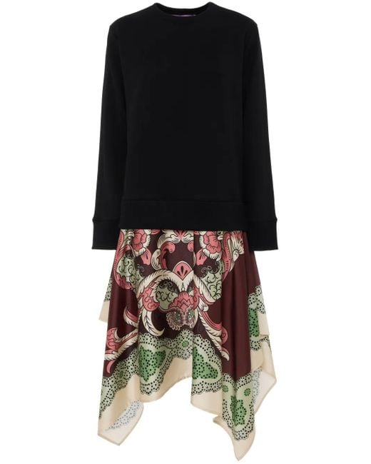 LaDoubleJ Black Sporty Foulard Dress