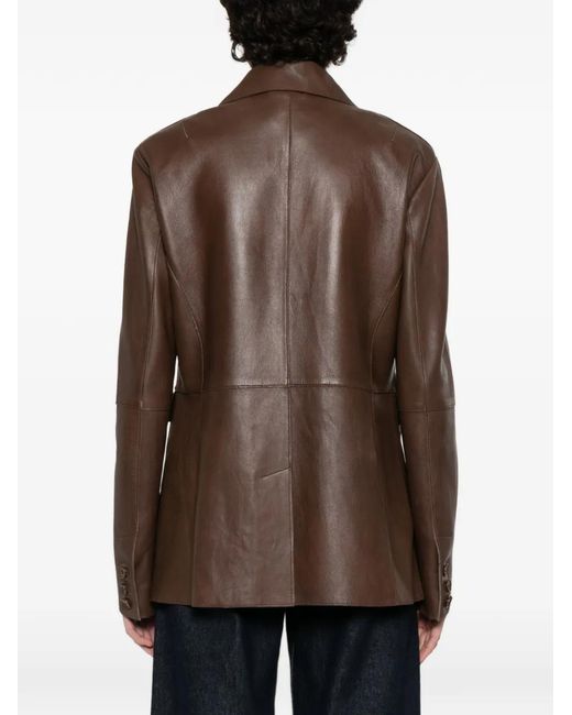 P.A.R.O.S.H. Brown Patch-Pocket Jacket
