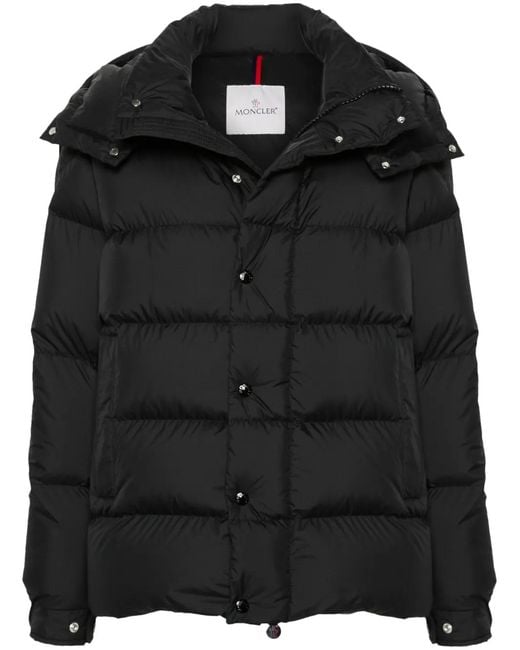 Moncler Black Recycled Polyester Short Puffer Down Jacket