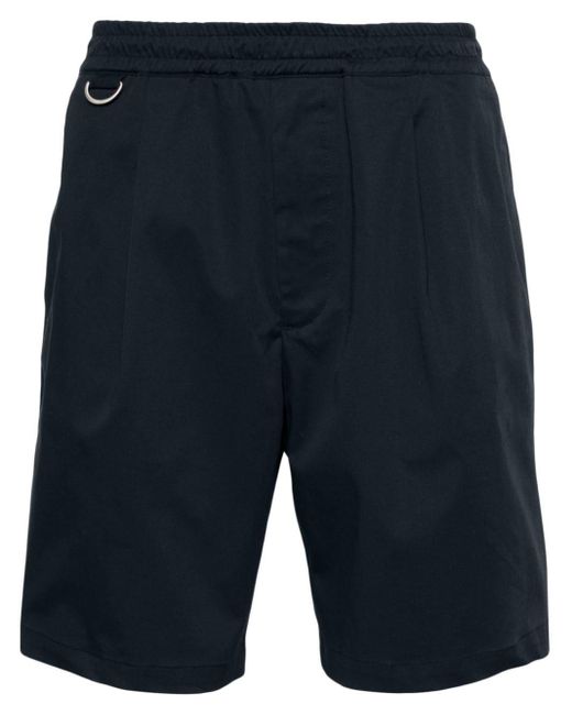Low Brand Chino-Shorts mit Stretchbund in Blue für Herren